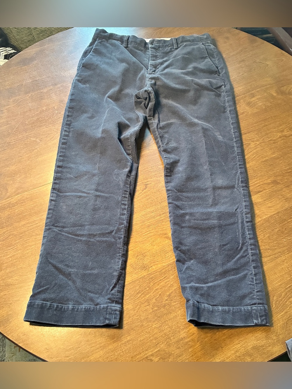 Polo Ralph Lauren Mens Classic Fit Navy Blue Corduroy Pants 32x27
